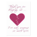 Insulting Valentine Gift Tag business cards