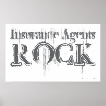 Insurance Agents Rock Print