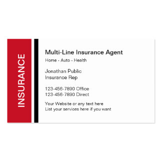 Health Insurance Business Cards