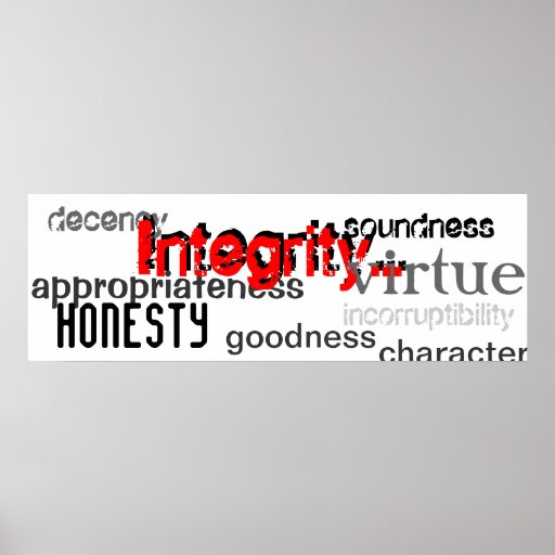 integrity-synonyms-posters-zazzle