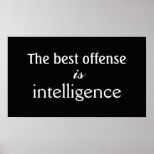Intelligence and Offensive Strategy Quote - SRF Poster