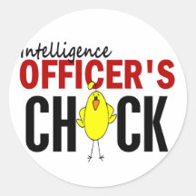 INTELLIGENCE OFFICER’S CHICK ROUND STICKER