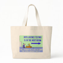 intelligence testing next room canvas bag