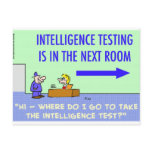 intelligence testing next room postcards