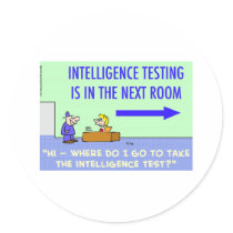 intelligence testing next room stickers