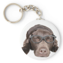 Intelligent Labrador Key Chains