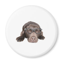 Intelligent Labrador Refrigerator Magnets