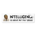 Intelligent Obama Bumper Sticker bumper stickers