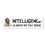 Intelligent Obama Bumper Sticker bumper stickers