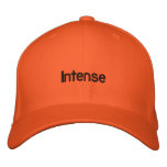 Intense Orange embroidered hats