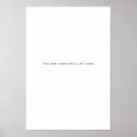 Intentionally left blank posters