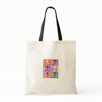 Interactive Bear Tote Bag Pink/lilac design