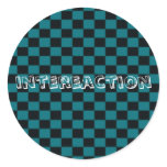 intereaction chequered sticker
