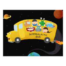 intergalactic bus personalized announcement