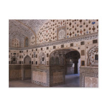 Interior, Amir Palace, India Postcard