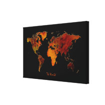 Interior Decorating New World Map Art Print