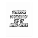 Interior Designers Do It With Style Postcard