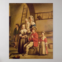 Interior of a Barn Posters