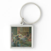 Interior of a Harem, c.1865 Keychain