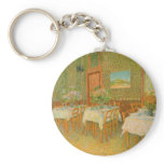 Interior of a Restaurant by Vincent van Gogh keychains