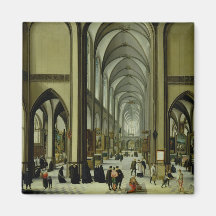 Interior of Antwerp cathedral Magnets