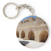 Interior of Fort of Qaitbay, Alexandria, Egypt Keychains