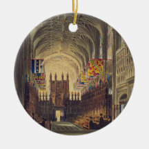 Interior of St. George's Chapel, Windsor Castle, f Christmas Tree Ornament