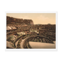 Interior of the Colosseum, Rome, Italy Postcard