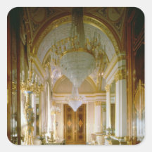 Interior of the Private Apartments Square Sticker