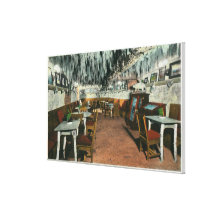 Interior View of the Cave Grill Gallery Wrapped Canvas
