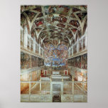 Interior view of the Sistine Chapel Posters