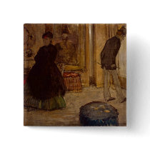Interior with Two Figures, 1869 Button