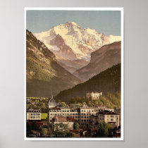 Interlaken, hotels, Bernese Oberland, Switzerland Print