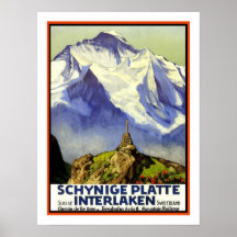 Interlaken Vintage Travel Posters