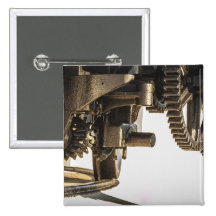 Interlinking Gears Pinback Buttons