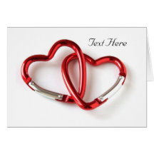Interlocked Hearts Love Card