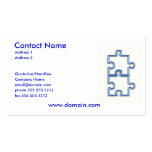 Interlocking Puzzle Pieces Business Card