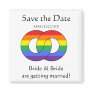 Interlocking Rings - rainbow - magnet