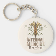 Internal Medicine Rocks Caduceus Key Chain