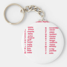 International Alphabet Key Chains