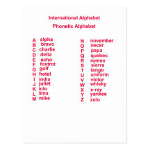 International Alphabet Postcards