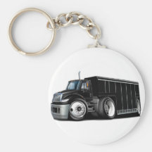 International Black Delivery Truck Key Chain