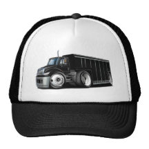 International Black Delivery Truck Mesh Hat
