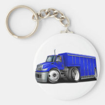 International Blue Delivery Truck.png Keychain