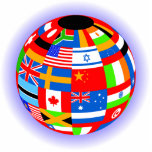 international flags globe earth photo cut outs