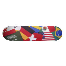 International Flags Skateboard