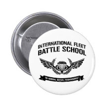 International Fleet Battle School Ender Pinback Buttons