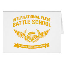 International Fleet Battle School Ender Greeting Cards