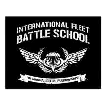 International Fleet Battle School Ender Post Cards