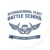 International Fleet Battle School Ender Round Sticker